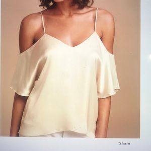 Never worn Off the Shoulder silky shirt by Wilfred